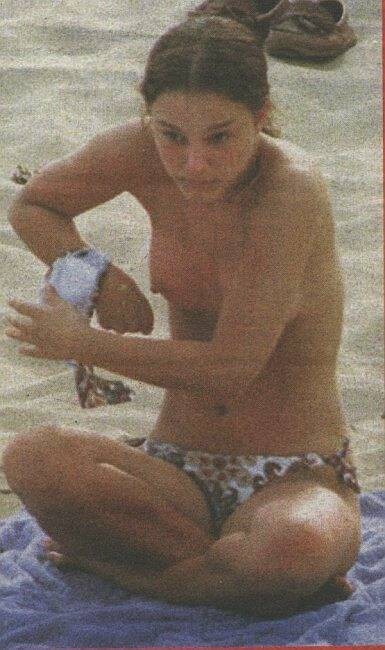 cute actress Natalie Portman nude on the beach #75369456