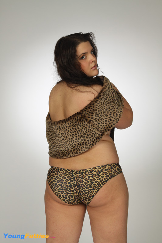 Plump wild kitty poses for you in revealing undies #71569634