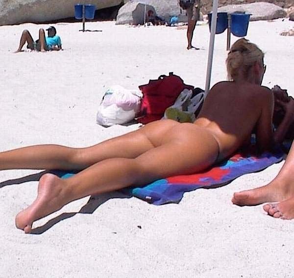 Look at this slim Russian nudist getting a tan #72252061