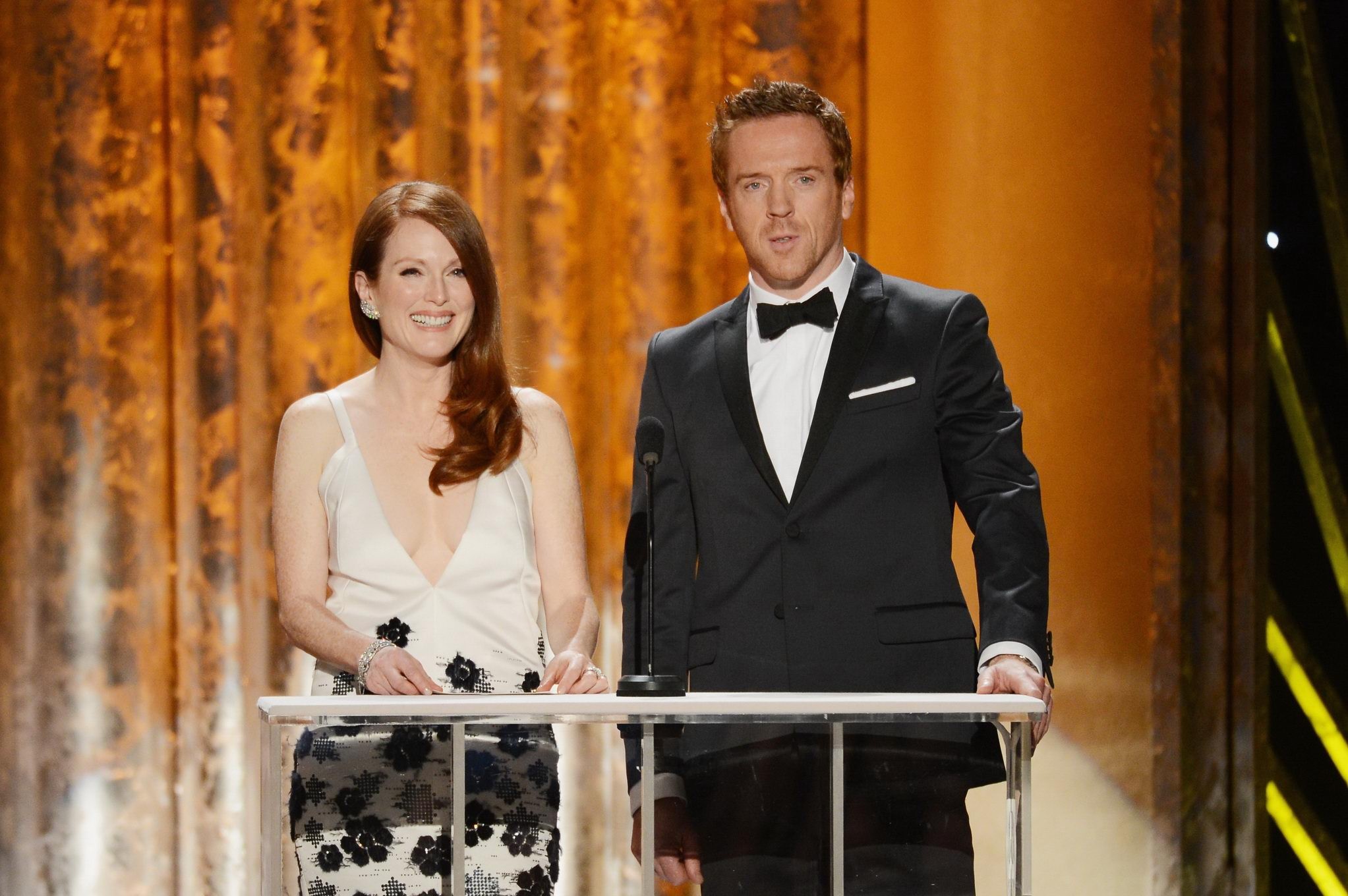 Julianne Moore braless showing cleavage at 19th Annual Screen Actors Guild Award #75242788