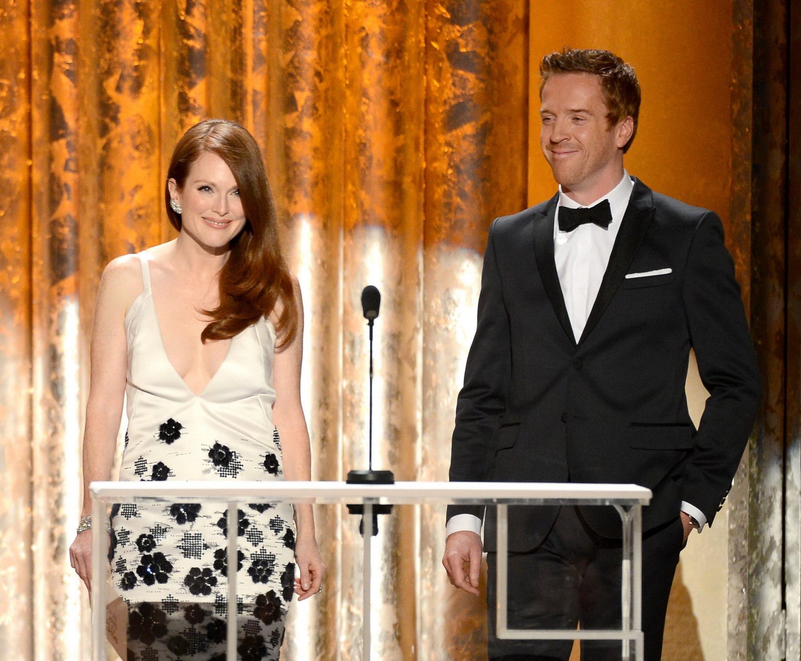 Julianne Moore braless showing cleavage at 19th Annual Screen Actors Guild Award #75242805