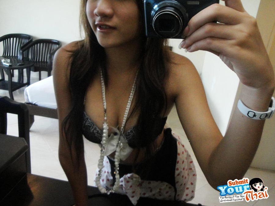 Incredibly cute Thai girl Min takes some hot selfshot pics in the mirror #67228926