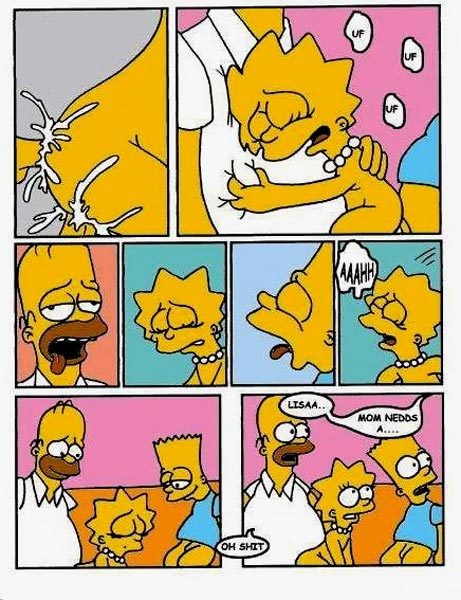 Marge, accro à la bite, se fait doublement pénétrer par Homer.
 #69573302