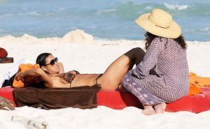 Demi Moore Busty Wearing Two Bikini Sets On A Beach In Tulum, Mexico