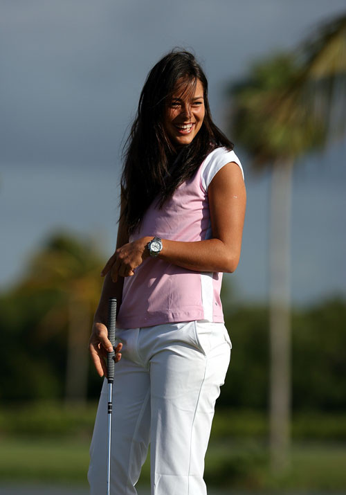 Ana Ivanovic downblouse and upskirt on court paparazzi pictures and playing golf #75400034