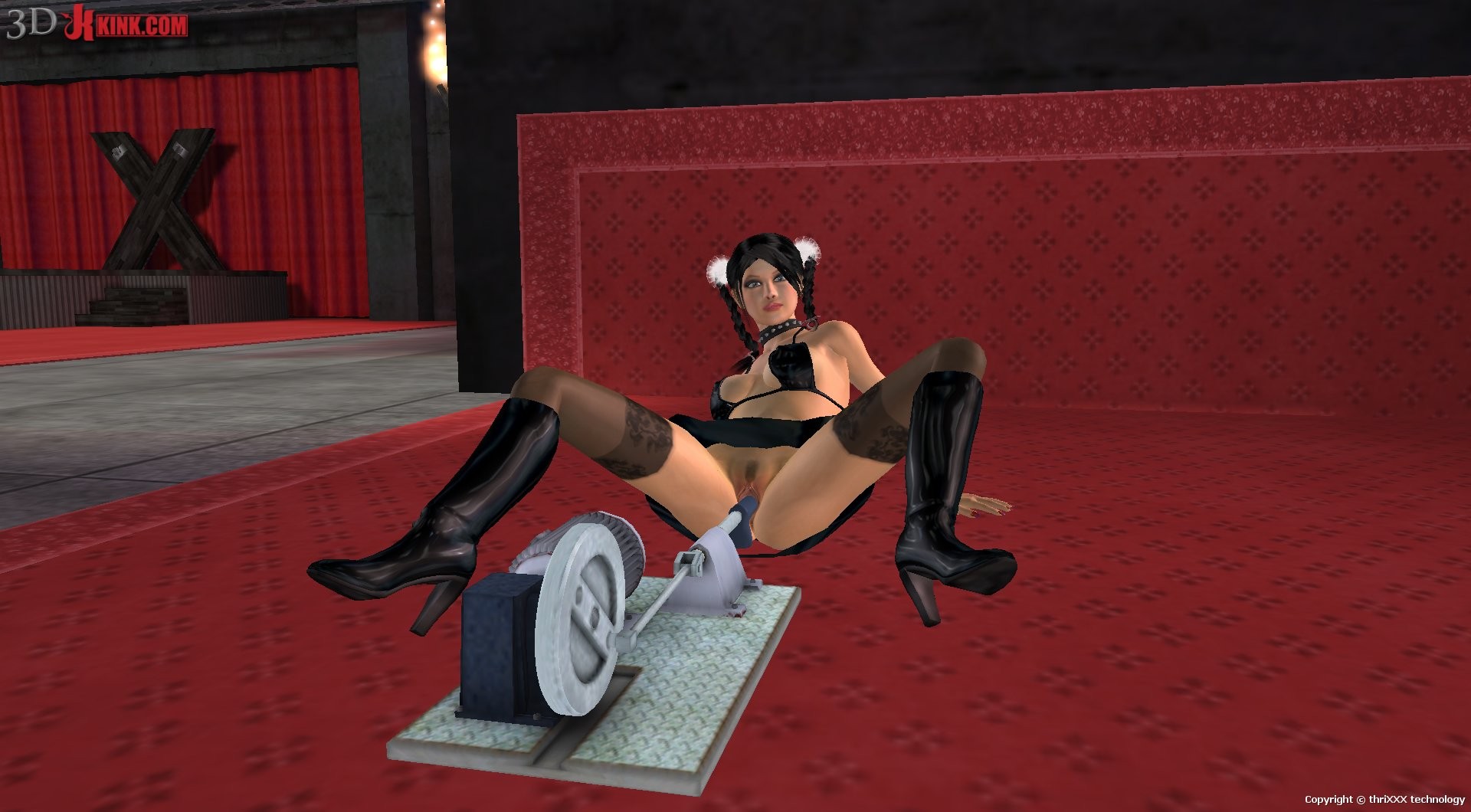 Hot BDSM sex action created in virtual fetish 3d sex game! #69606619