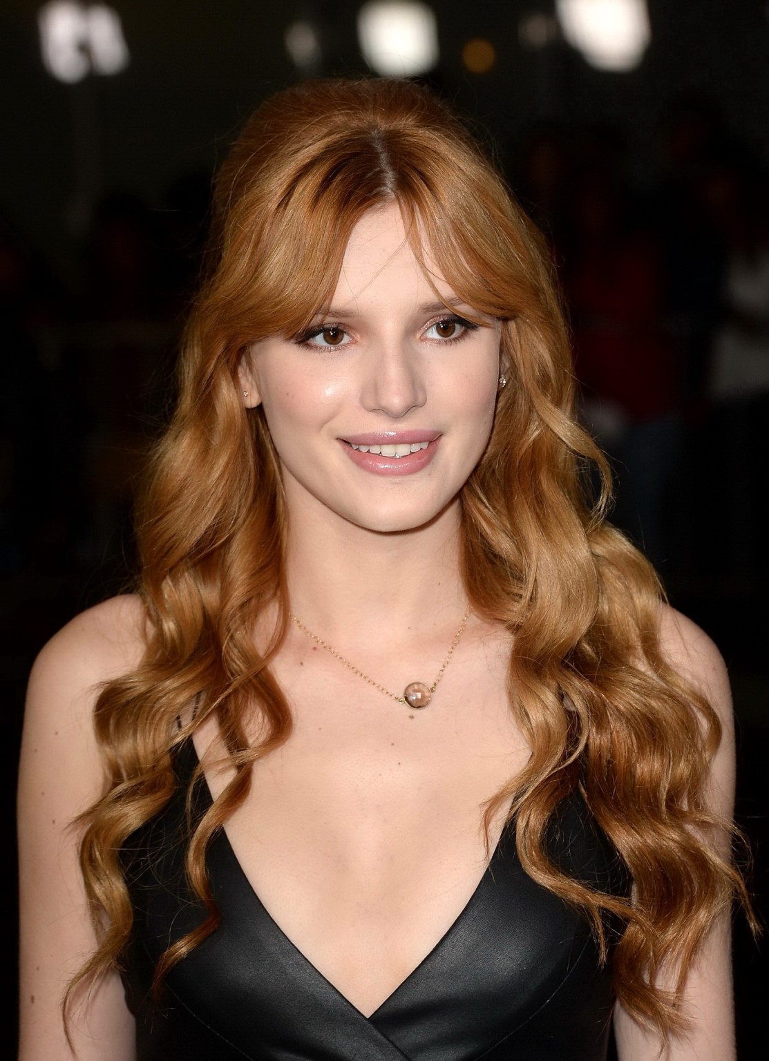 Bella Thorne leggy  cleavy wearing a little black dress at the 'Vampire Academy' #75205299