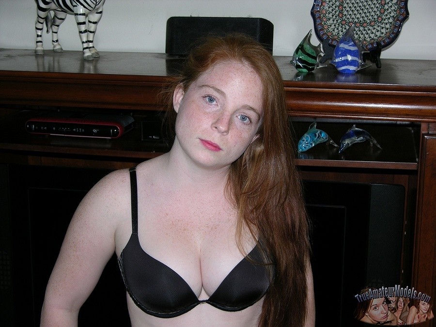 Amateur redhead teen with freckles and hairy pussy #67623689