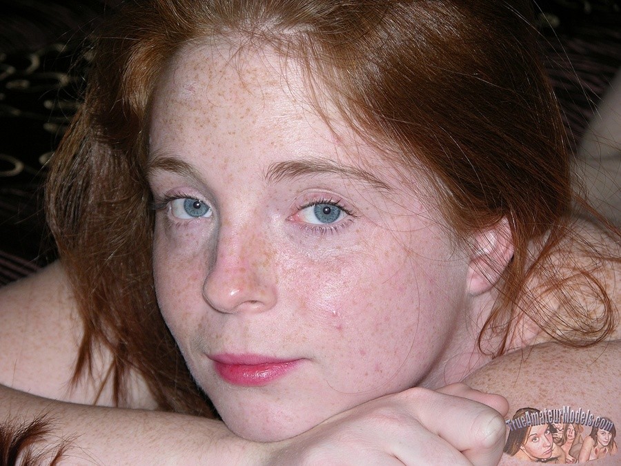Amateur redhead teen with freckles and hairy pussy #67623790
