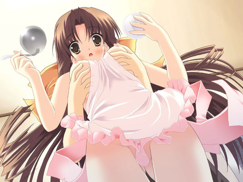 ふくよかな乳房を持つ従順なHENTAIガールが太ももを広げる
 #69697140