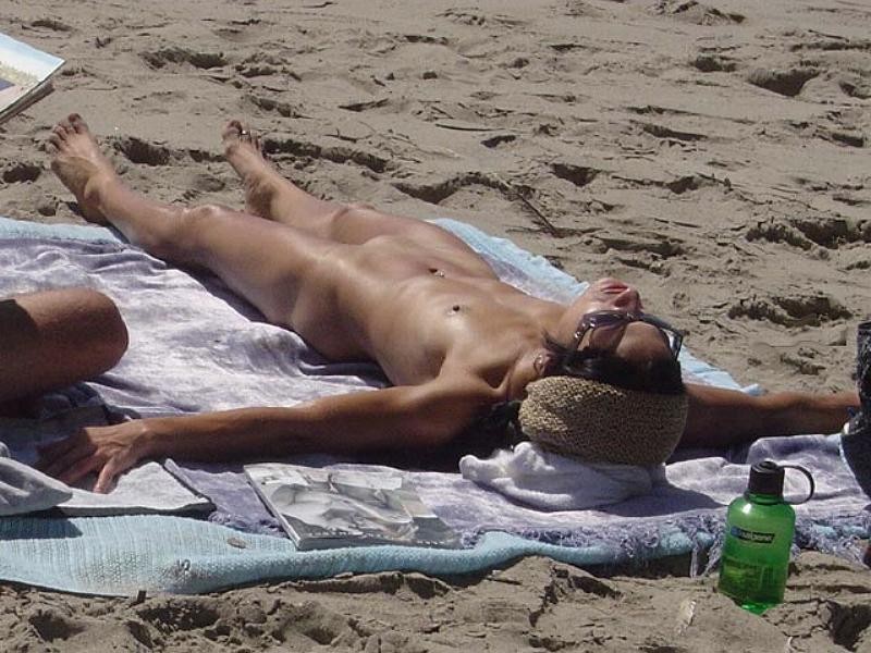 Nudist girls lay out in the sun totally exposed #72255793