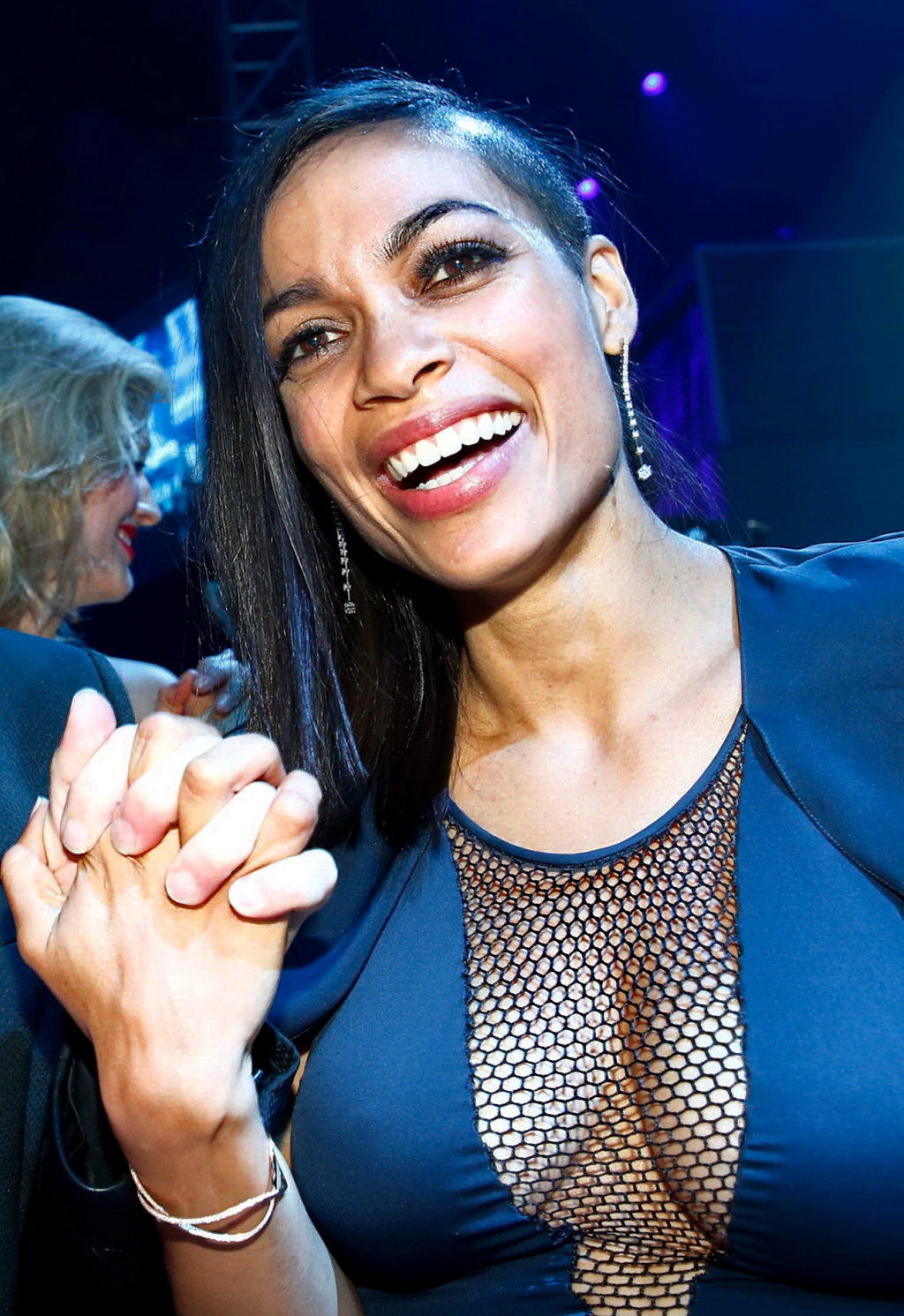 Rosario Dawson showing huge cleavage at amfARs 21st Cinema Against AIDS Gala #75195696