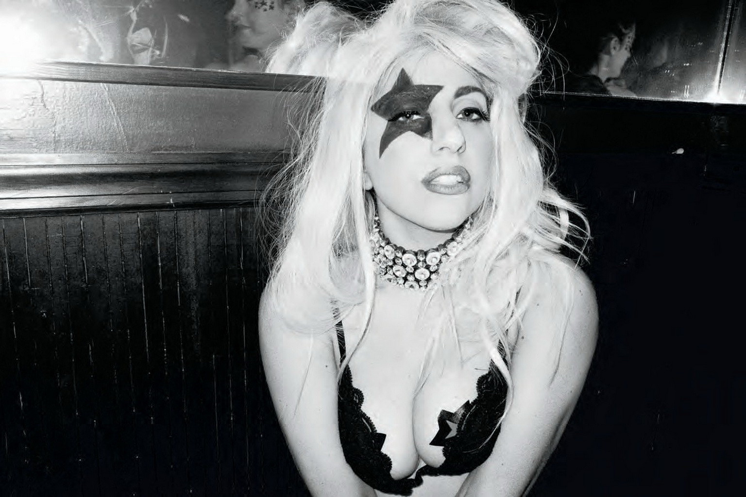 Lady Gaga showing her boobs in kinky Terry Richardson photoshoot #75278149