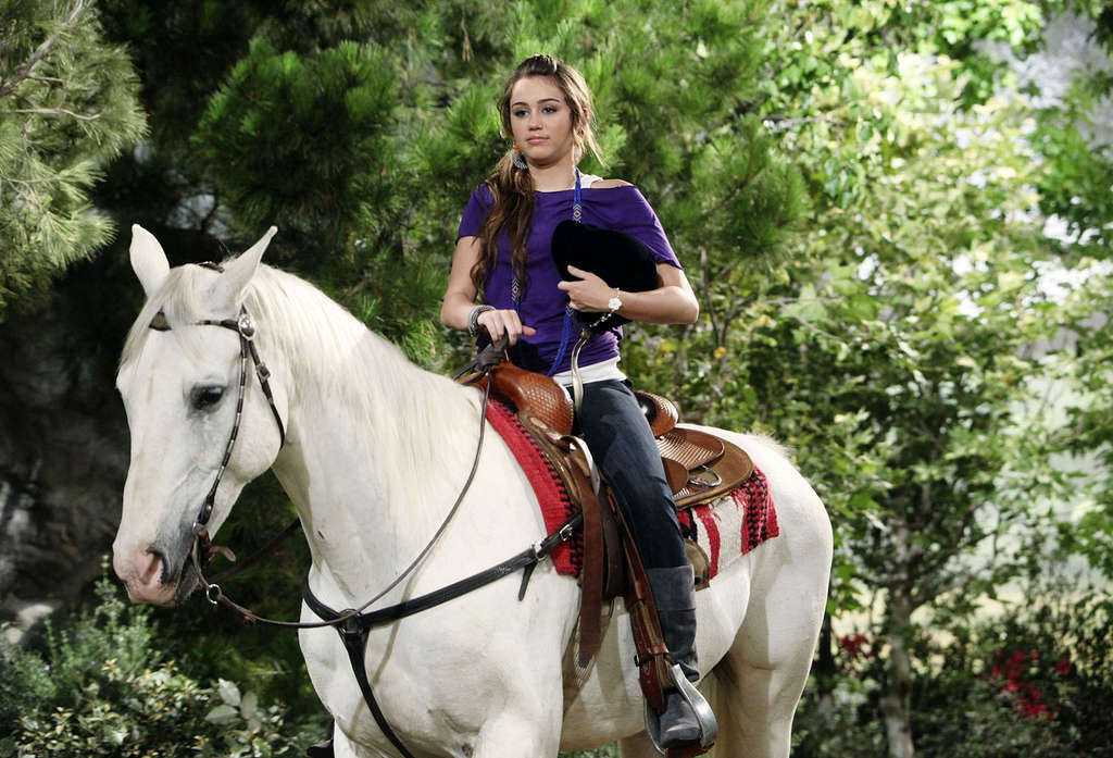 Miley Cyrus very sexy and hot photos of young singer with horses #75357543