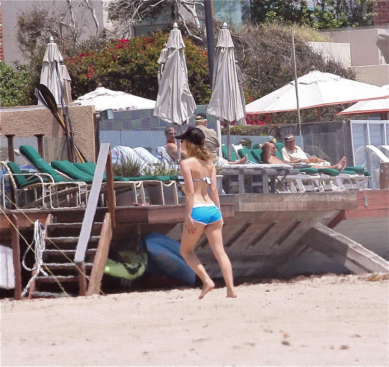 Avril Lavigne bikini nip slip at the beach in Malibu #75338575