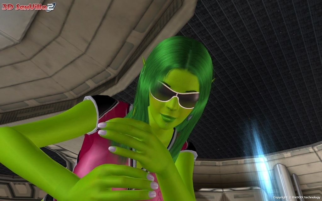 Animierte Aliens anal sondieren einen Piloten in ihrem Schiff
 #69528305