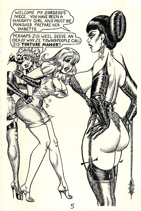 Kurvige Herrin in schwarzem Leder und unterwürfige Hure
 #69650271