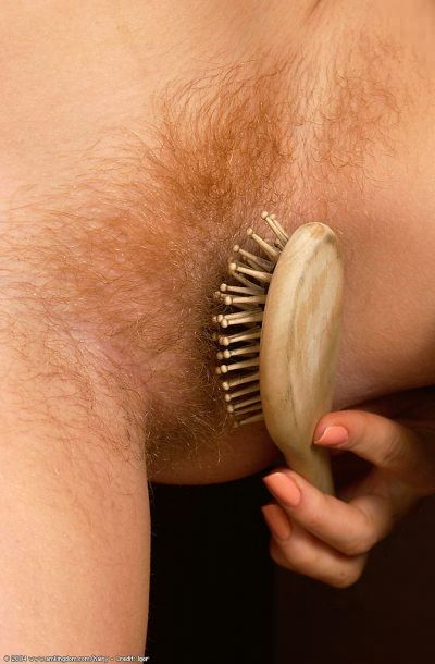 Genuino pelirrojo cepilla su arbusto peludo n axilas
 #76654816