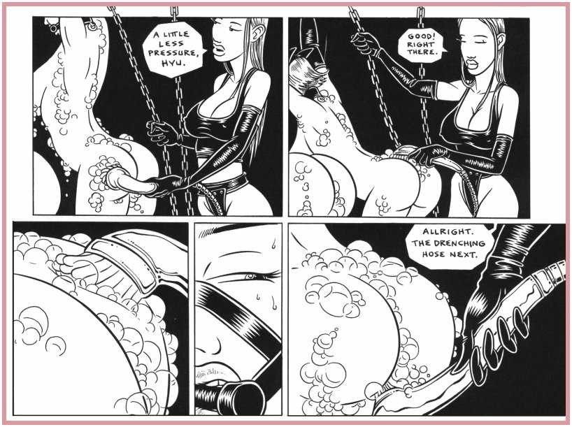 bizarre leather fetish sex comic #72227989