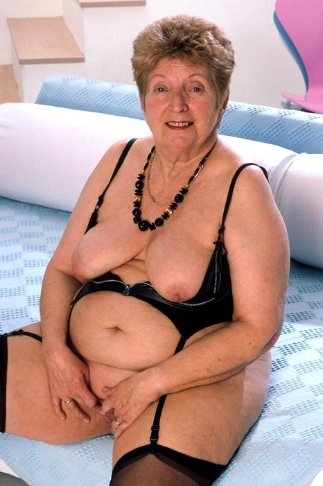 Plump grandma spreads her smoothly shaved cunt #75573483