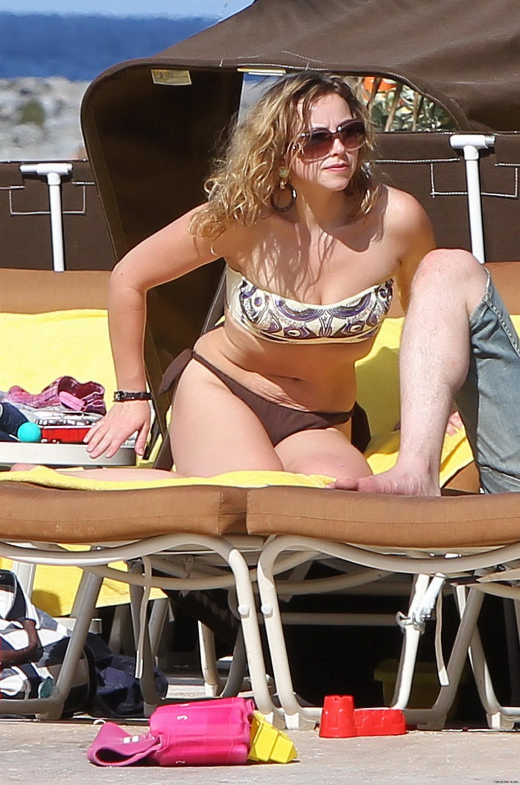 Charlotte Church showing her booty in bikini at the Caribbean #75320853
