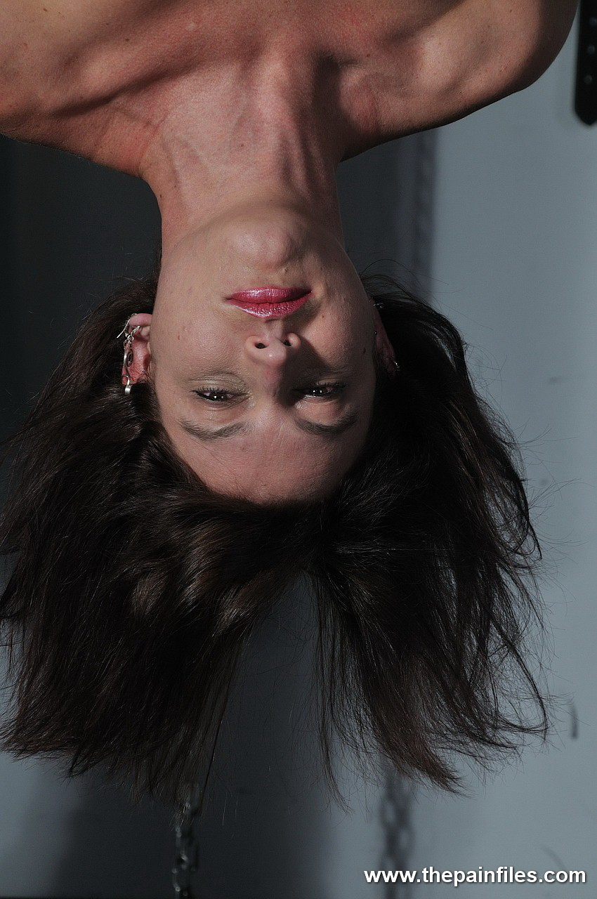 Amateur brunette subbie roped and suspended in the dungeon #71921265
