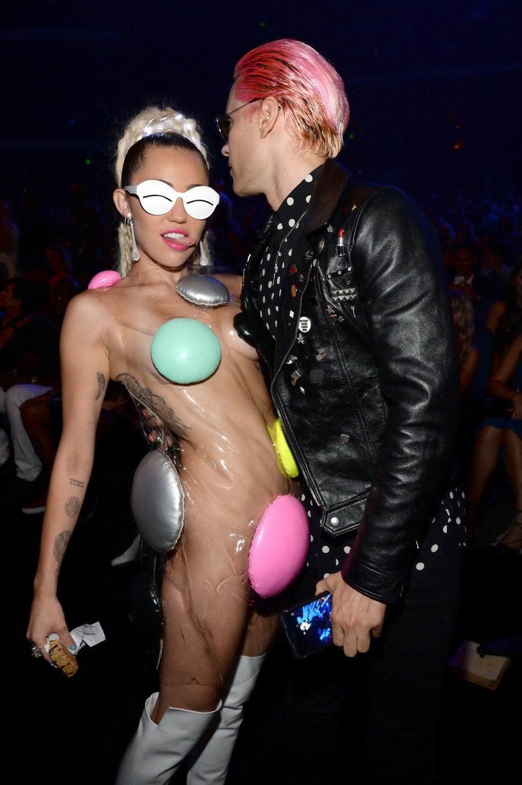 Miley Cyrus Flashing Her Shaved Pussy Boobs And Ass For MTV