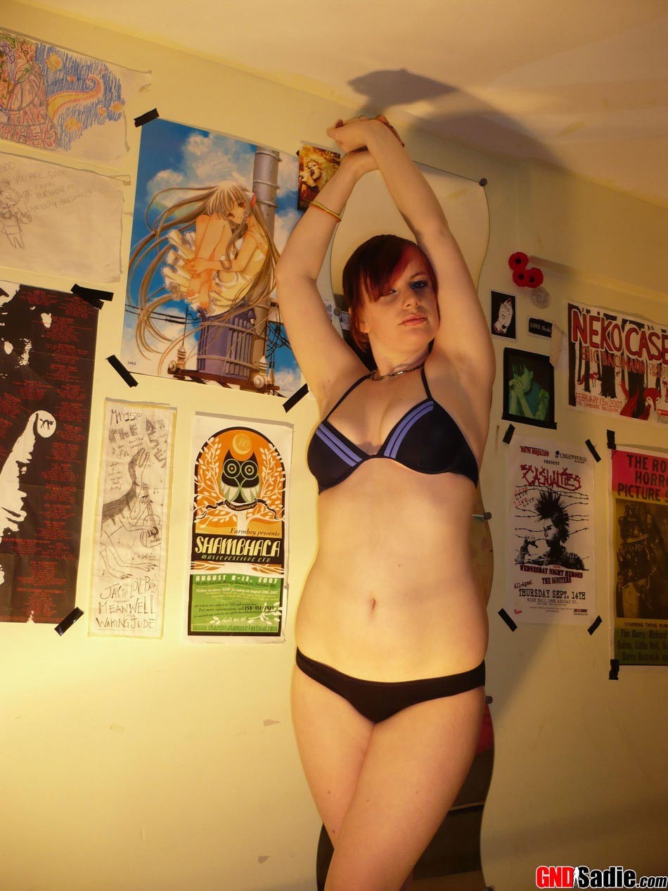 Alt punk girl Sadie strip tease #73259455