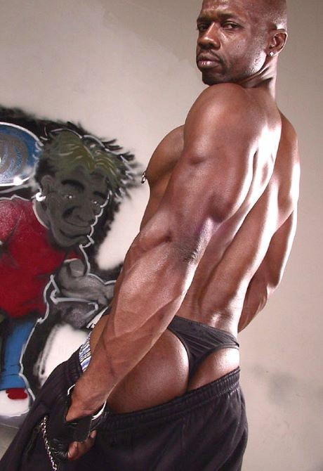 Black mature muscle dude stripping and showing off #76958797