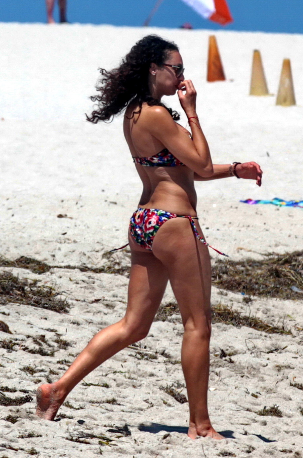 Lilly Becker showing off her bikini body on a beach in Miami #75168264