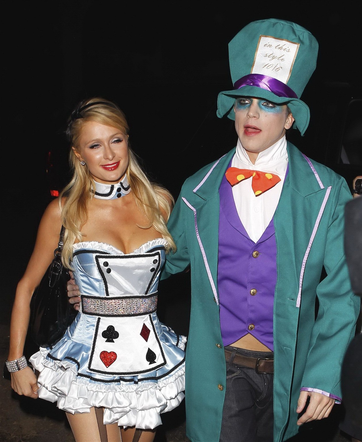 Paris Hilton dressed as Alice in Slutland for a Halloween party in Beverly Hills #75249747