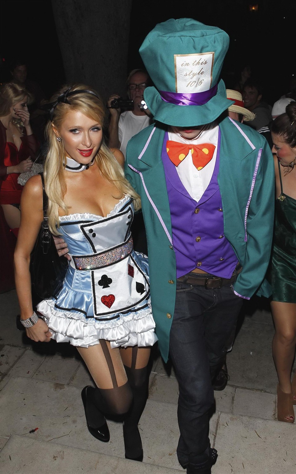 Paris Hilton dressed as Alice in Slutland for a Halloween party in Beverly Hills #75249799