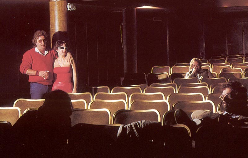 Seventies chick fucked in the cinema during a movie #73284433
