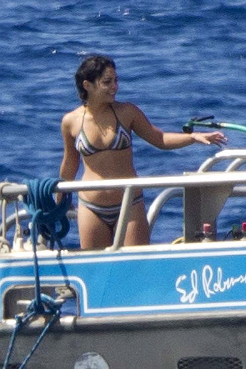 Vanessa Hudgens exposing sexy body and hot ass in bikini on beach #75287899