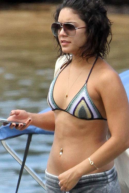 Vanessa Hudgens exposing sexy body and hot ass in bikini on beach #75287926