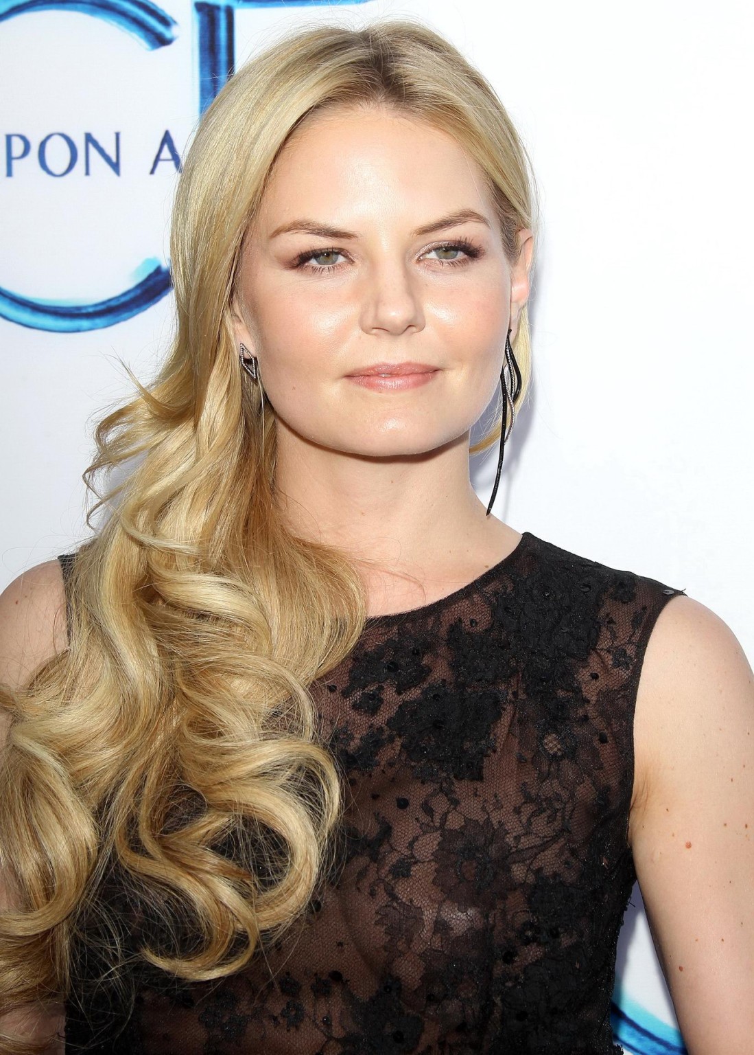 Jennifer Morrison shows off her boobs wearing a see through lace dress at the On #75185177