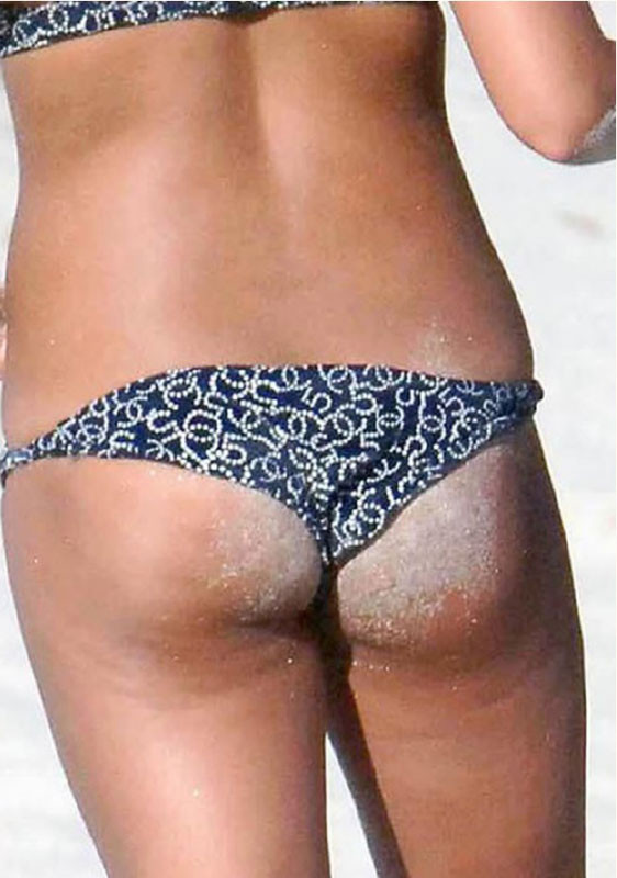 Celebrity Monica Cruz nude topless on the beach #75401584