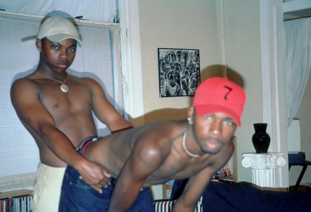 Two horny black studs hardcore fucking. #76948137