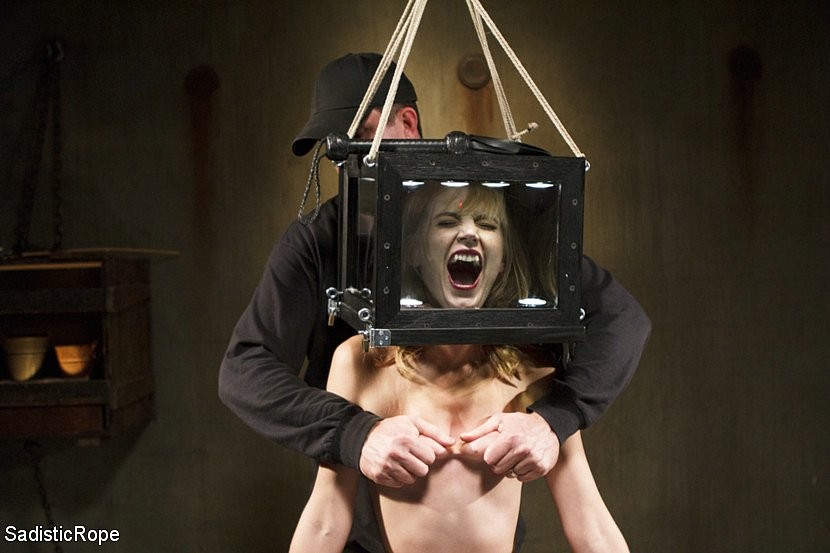 Mona Wales is rope bound in a box and punished for her smart ass attitude #70876551