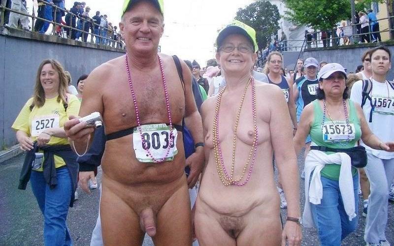 old grannies showing off their goodies in public #77198644