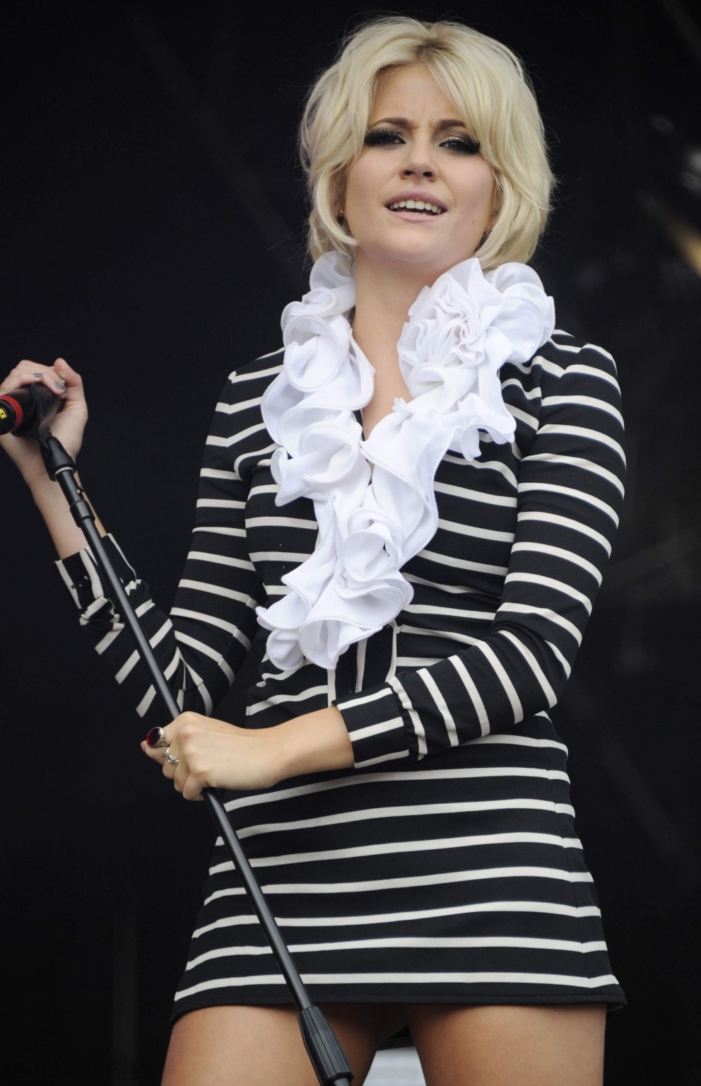 Pixie Lott upskirt while performing at the 'Party in the Park #75293477