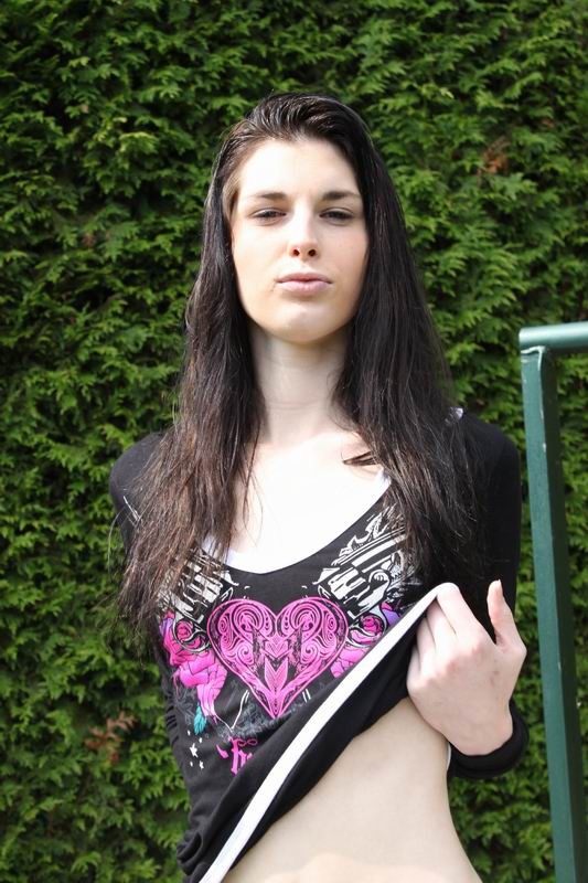 super skinny dutch girl posing outdoors #67179926