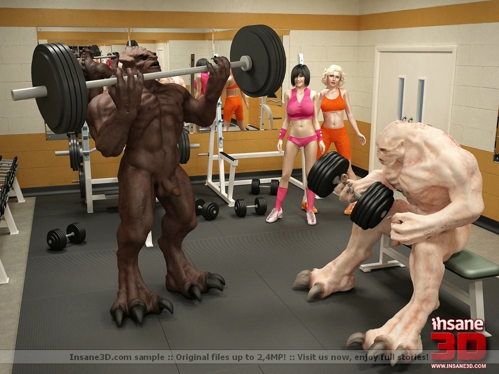 3D sex monsters fucking in the gym #67050501