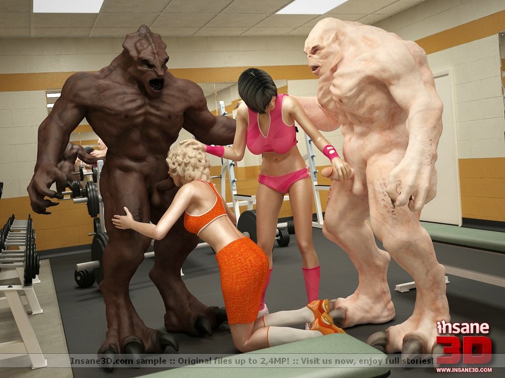 3D sex monsters fucking in the gym #67050519
