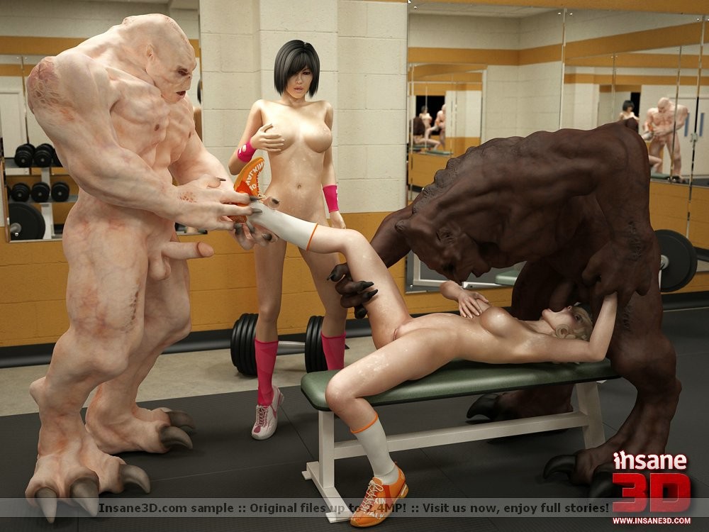 3D sex monsters fucking in the gym #67050558