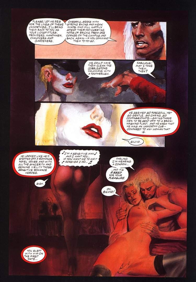 Dunkle seltsame lesbische erotische sexuelle Fetische Comics
 #69662568