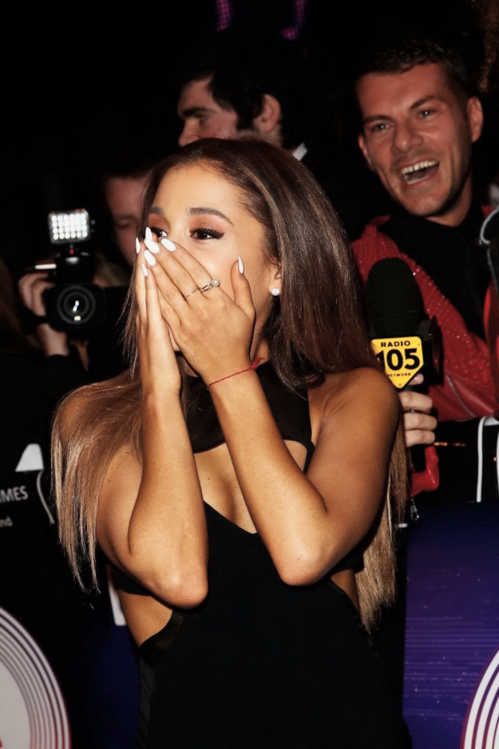Ariana Grande looks hot wearing revealing black dress at MTV EMAs 2014 in Glasgo #75181226