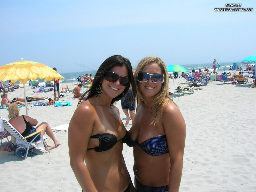 Chicks take off bikinis and sunbathe baretitted #73170751