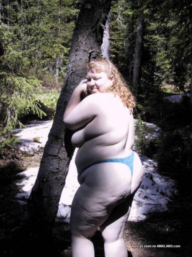 Amateur huge GF who loves posing nude outdoors #71758686