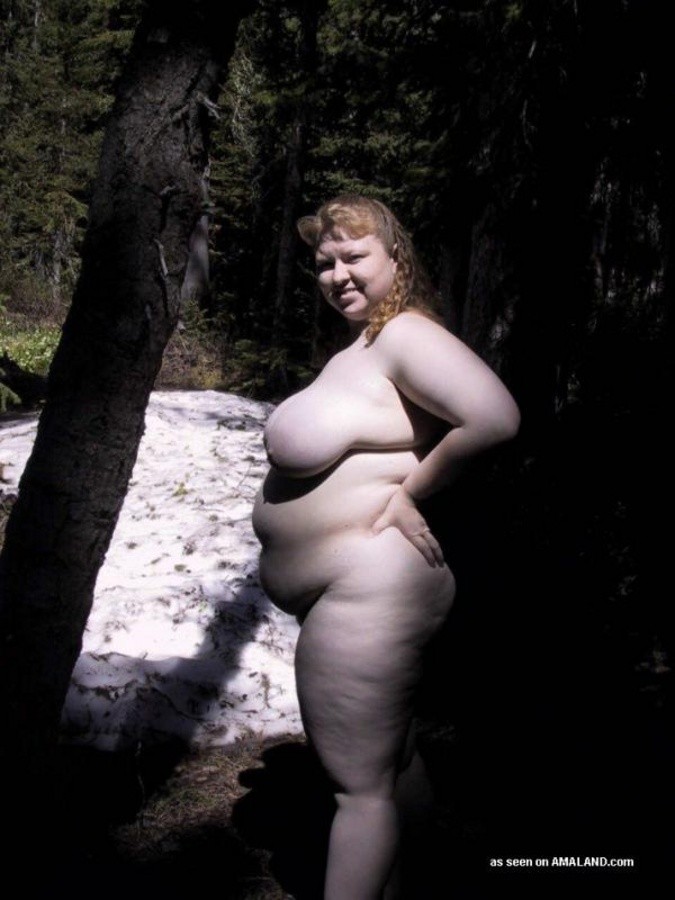 Amateur huge GF who loves posing nude outdoors #71758703